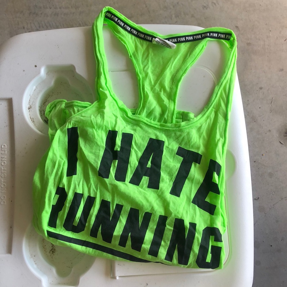 “I HATE RUNNING” razor back tee